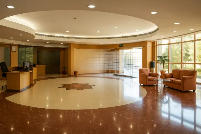 An Interior photo of ABB ompany Haryana India
