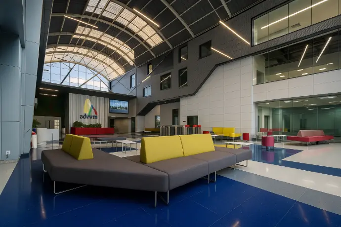 An interior photo of Advant Navis company Noida