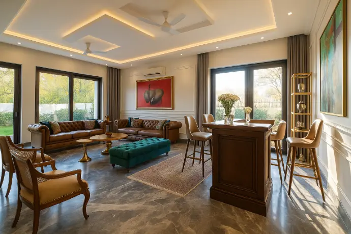 An Interior photo of a Residential site in Delhi, India  
