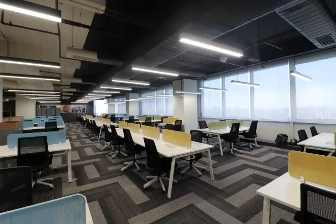 A modern office interior in Gurgaon 